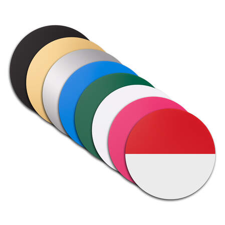 Cricut&reg; Two-Color Engraving Blanks, Circle - 4 in (8 ct), 3 mm thick