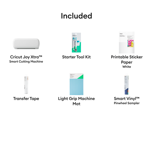 Cricut Joy Xtra&trade; + Vinyl & Sticker Starter Bundle