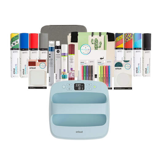 Cricut EasyPress™ 3, 9" x 9" + Essentials Iron-On Bundle