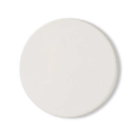 Round white ceramic coaster sublimation blank with cork base