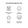 Printable Iron-On For Dark Fabrics - US Letter (3 ct)