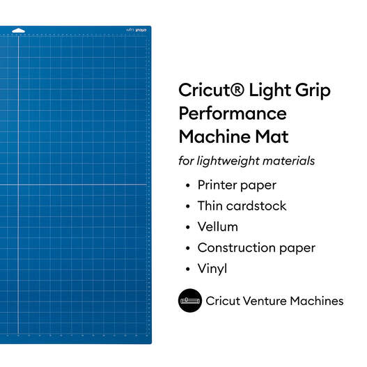  Cricut LightGrip Cutting Mats 12in x 12in, Reusable Cutting  Mats for Crafts with Protective Film, Use with Printer Paper, Vellum, Light  Cardstock & More for Cricut Explore & Maker (3 Count)