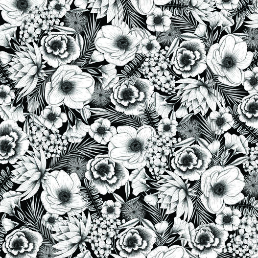 Infusible Ink™ Transfer Sheet Patterns, Black Botanicals Infusible Ink™ Transfer Sheet Patterns, Black Botanicals