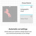 Cricut® Holographic Vinyl – Permanent, Mythical Sampler - 12 in x 12 in (10 ct)