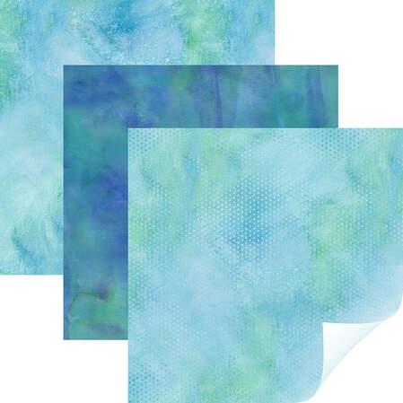 Patterned Iron-On&trade; Sampler, Natalie Malan Aquamarine