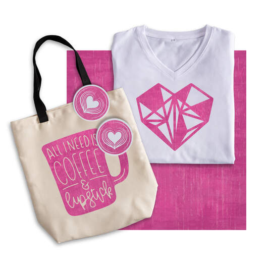 Infusible Ink&trade; Transfer Sheet Patterns, Distressed Berry