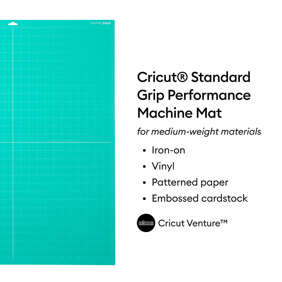 Cricut StandardGrip Performance Machine Mat, 24 in x 12 in (2 ct)