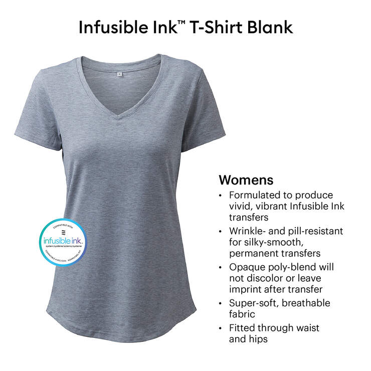 Women's Fitted T-Shirt Blank, V-Neck