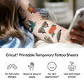 Cricut® Printable Temporary Tattoo Sheets - 8.5 in x 11 in (8 ct)