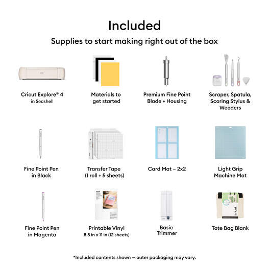 Cricut Explore® 4 + Everything Bundle