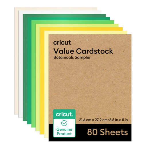 Value Cardstock, Botanicals Sampler - 8.5 in x 11 in (80 ct)