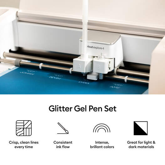 Glitter Gel Pen Set, Basics (5 ct.)