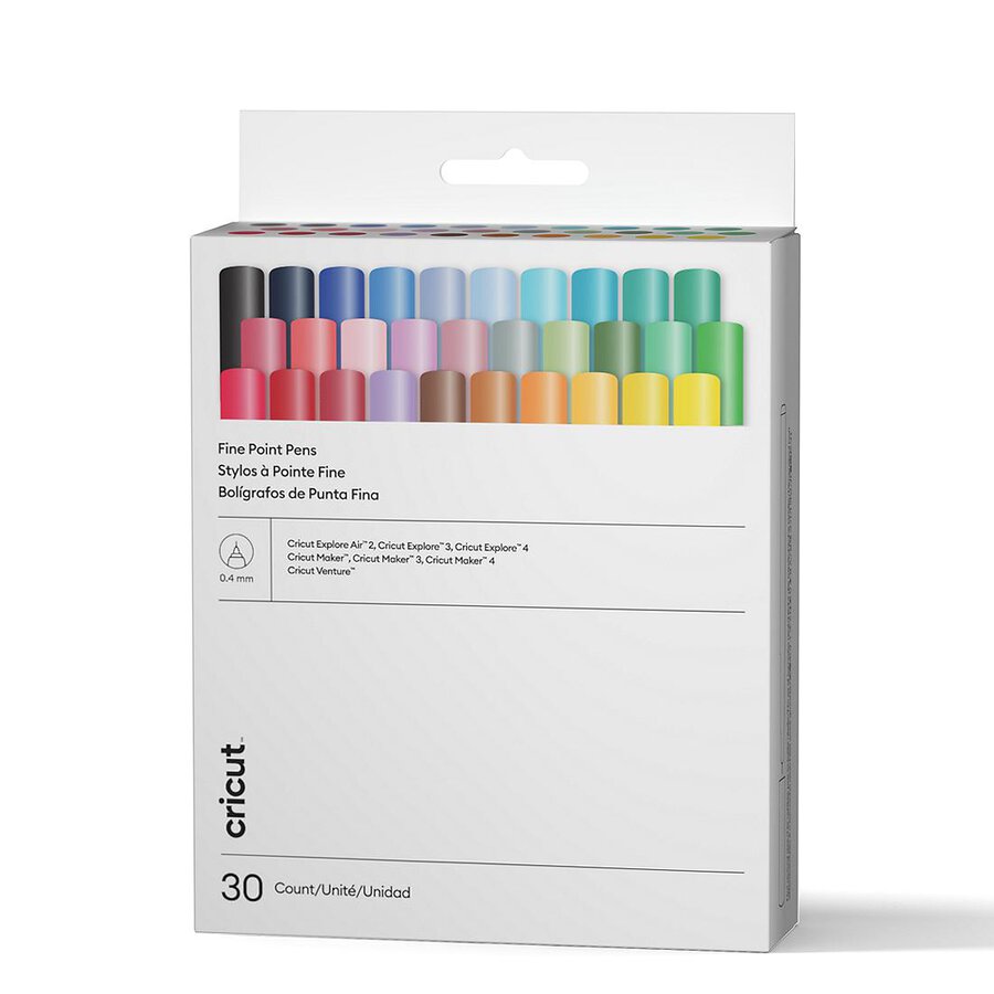 Set de Bolígrafos Cricut Punta Fina 30 unidades CRC-2004060