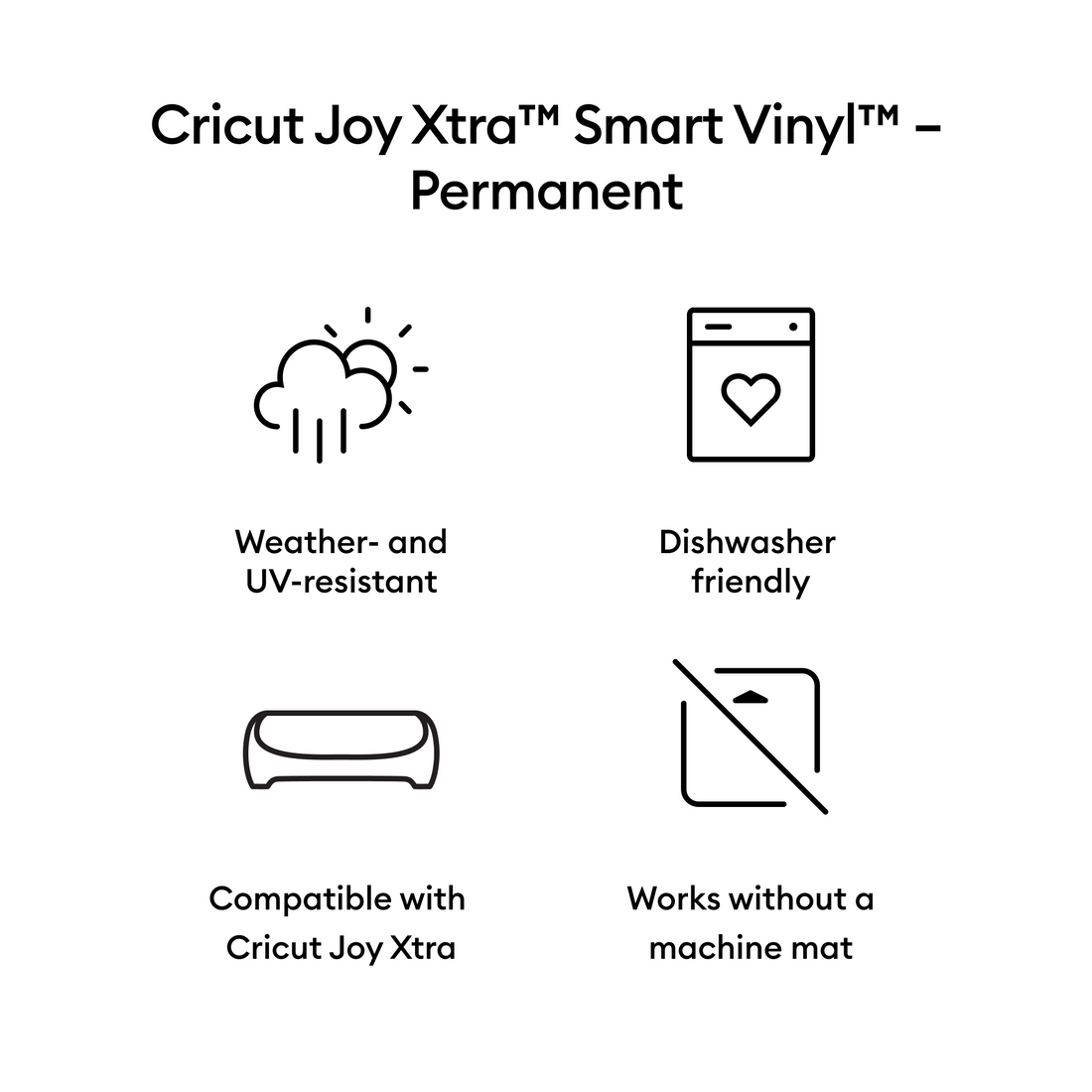 Smart Vinyl ™ Joy Xtra ™ métallisé mat - permanent, 91,4 cm (3 pi