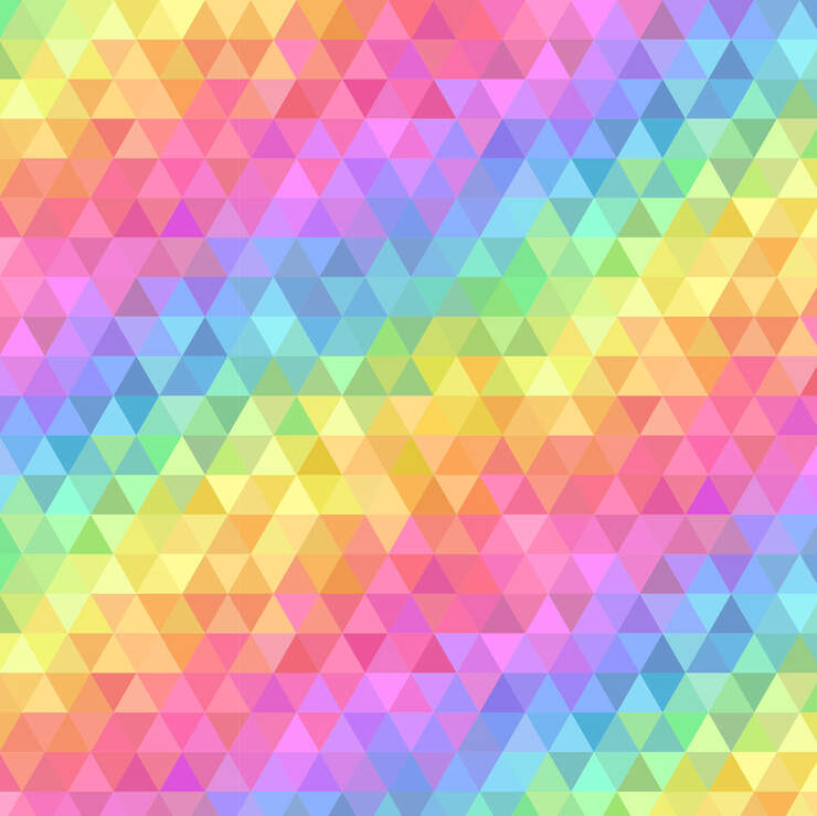 Infusible Ink™ Transfer Sheet Patterns, Rainbow Triangles (2 ct)