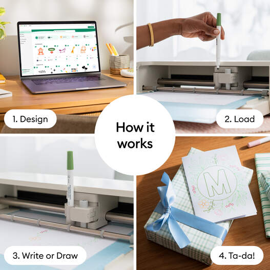 Cricut&reg; Fine Point Pens 0.4 mm, Classic Sampler (3 ct) + Adapter
