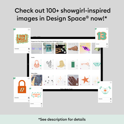 Cricut® Showgirl Sticker Collection Cricut® Showgirl Sticker Collection