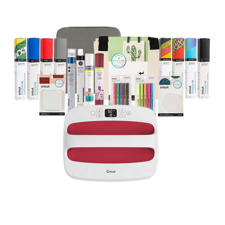 Cricut EasyPress™ 2, Raspberry  - 12" x 10" + Essentials Iron -On Bundle Cricut EasyPress™ 2, Raspberry  - 12" x 10" + Essentials Iron -On Bundle