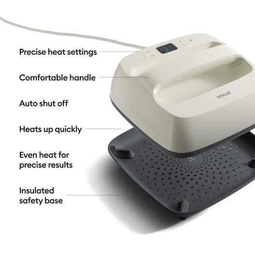 Cricut EasyPress&reg; SE &ndash; 9 in x 9 in, Raspberry