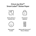 Cricut Joy Xtra™ Smart Label™ Paper – Permanent (4 ct)