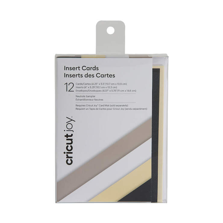 Cricut Joy™ Insert Cards, Neutrals Sampler 4.25" x 5.5"