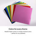 Cricut&reg; Metallic Paper, Rainbow Sampler - 12 in x 12 in (20 ct)
