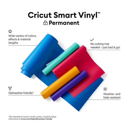  FURWEY Permanent Vinyl for Cricut-12 Pack 12 Inch by 5