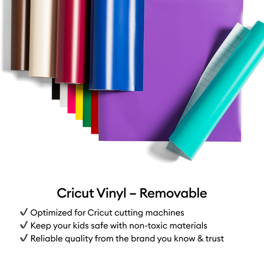 Cricut® Vinyl – Removable, Essentials Sampler (12 ct)