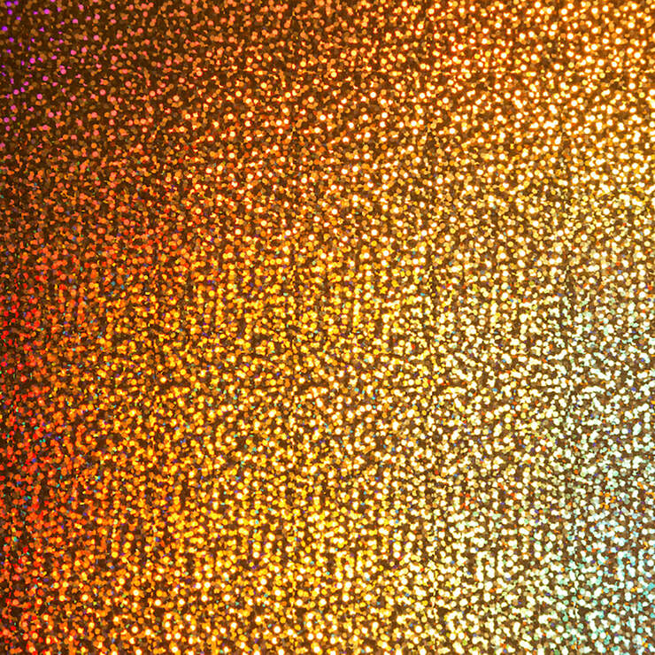 Premium Vinyl™ Holographic Sparkle - Permanent, Tangerine