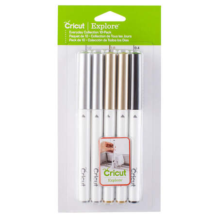 Welebar 12 Pack Metallic Pen Set, 1.0 Tip Marker Pen for Cricut Maker  3/Maker/Explore 3/Air 2/ Air, Metallic Ink Markers for Writing, Drawing