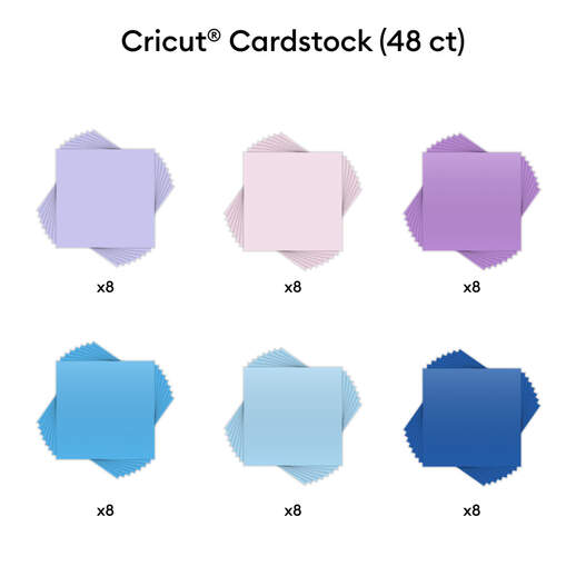 Cricut Glitter Cardstock Sampler, Brights - 12 x 12