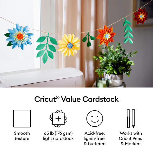 Cricut&reg; Value Cardstock, Rainbow Sampler - 8.5 in x 11 in (200 ct)