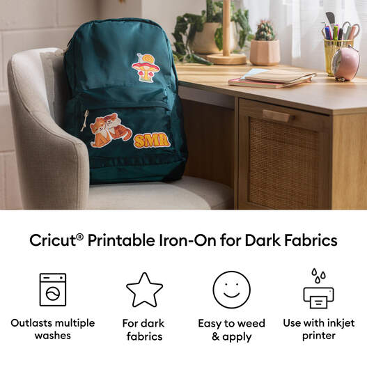 Printable Iron on, Dark Fabrics - 8.5 in x 11 in (6)
