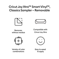 Cricut Joy Xtra™ Smart Vinyl™ – Removable Sampler, Classics (3 ct)