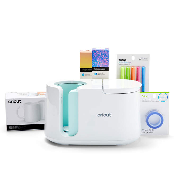 Cricut Mug Press™ + Essentials Materials Bundle Cricut Shop