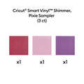 Cricut&reg; Smart Vinyl&trade; Shimmer Matless Permanent Vinyl, Sampler - 13 in x 12 in (3 ct)