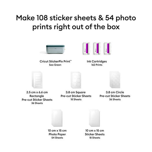 Cricut StickerPix Print&trade; Ultimate Plus Bundle