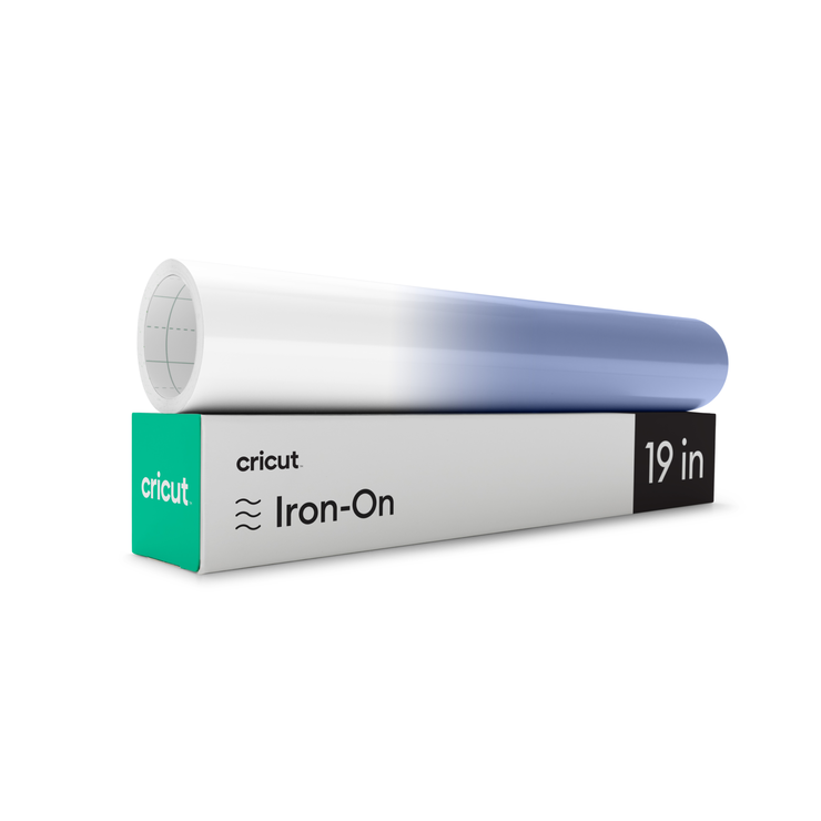 UV-Activated, Color-Changing Iron-On, White - Blue