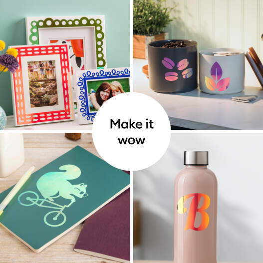 Cricut® Holographic Vinyl – Permanent, Mythical Sampler - 12 in x 12 in (10 ct)