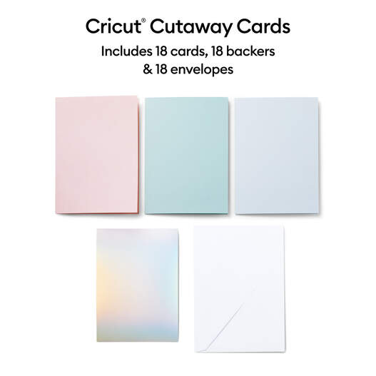 Cricut Joy, Pastel Sampler Cutaway Cards 4.25x5.5 India
