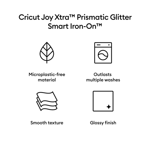 Cricut 2007232 Joy Smart Iron On Glitter Vinyl Flourescent Green