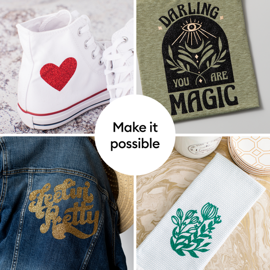 Cricut® Glitter Iron-On, Sangria Sampler (3 ct)