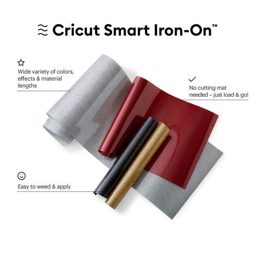 Cricut 3 ft. Smart Iron-On, Black