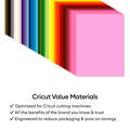 Cricut&reg; Value Cardstock, Rainbow Sampler - 12 in x 12 in (120 ct)