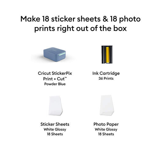 Cricut StickerPix Print + Cut&trade; Essential Bundle