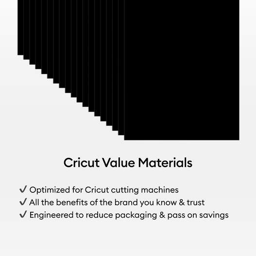 Cricut&reg; Value Cardstock, Black - A4 (80 ct)