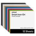 Cricut® Smart Iron-On™ Matless Heat Transfer Vinyl, Variety Sampler - 13 in x 12 in (12 ct)