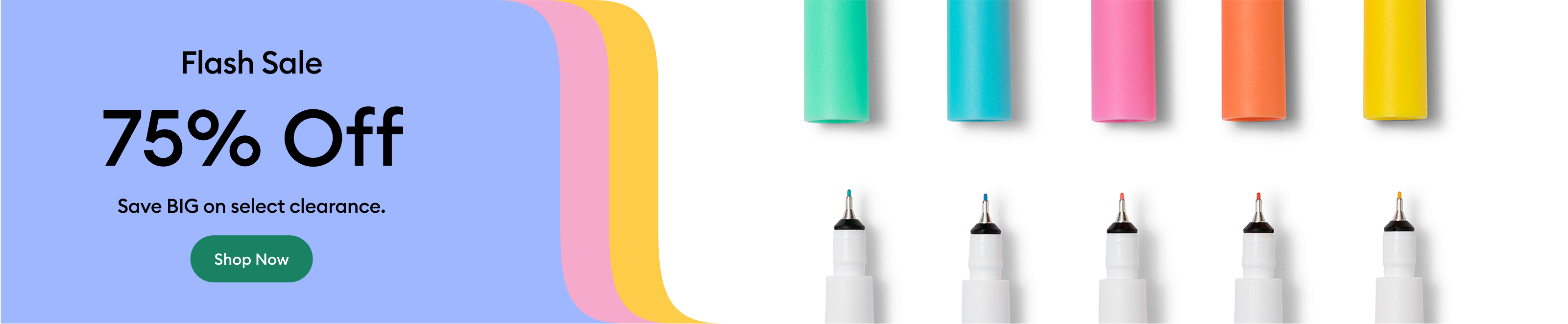Save up to 75% on select paper & pens.*