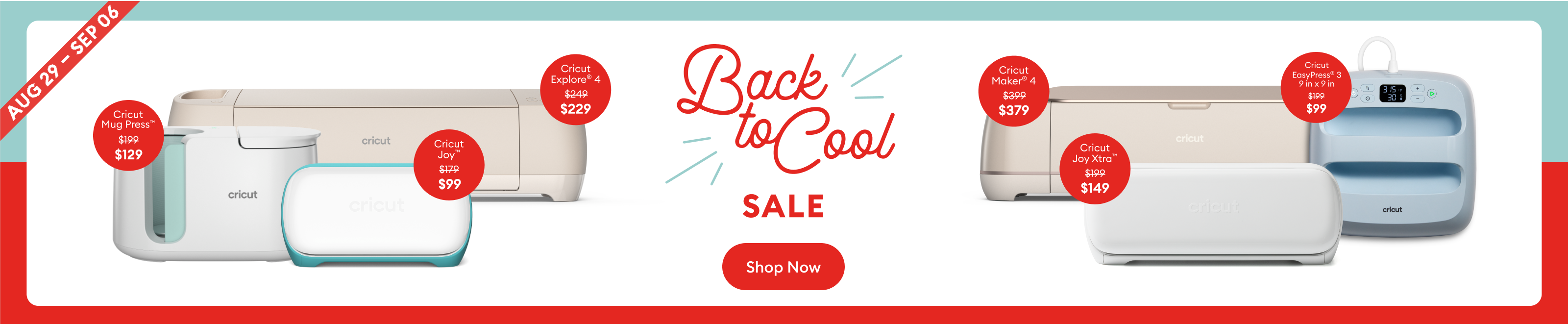 Shop our Labor Day Sale to save on cutting machines, heat presses, materials & more.*