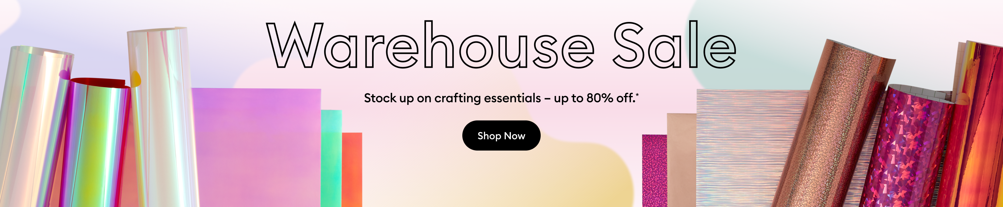 Shop now to save up to 80% on materials, tools & accessories.*